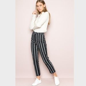 Brandy Melville Navy Stripe Tilden Pants